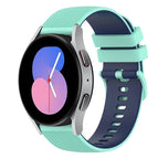 For Samsung Galaxy Watch 42mm / Teal+Blue