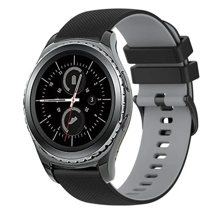 20mm Two-Color Checkered Silicone Watch Band Samsung Gear