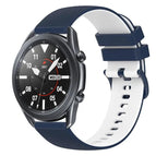 For Samsung Galaxy Watch3 45mm / Dark Blue+White