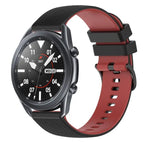 For Samsung Galaxy Watch3 45mm / Black+Red