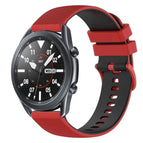 For Samsung Galaxy Watch3 45mm / Red+Black