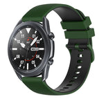 For Samsung Galaxy Watch3 45mm / Amy Green+Black