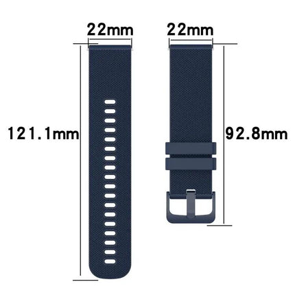 22mm Checkered Two-Color Silicone Band For Samsung 45/46mm