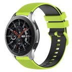 For Samsung Galaxy Watch 46mm / Lime Green+Black