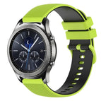 For Samsung Gear S3 Classic / Lime Green+Black
