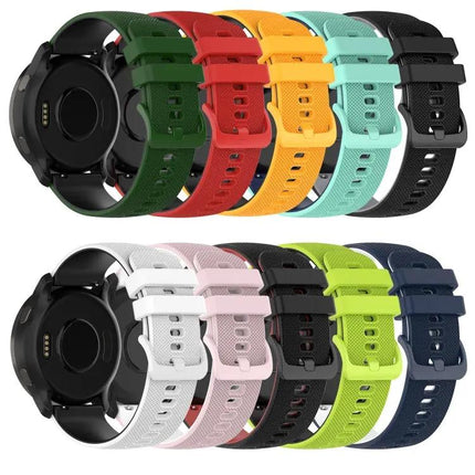 22mm Checkered Two Tone Silicone Watch Band Samsung Gear S3