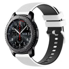 For Samsung Gear S3 Frontier / White+Black