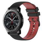 For Samsung Gear S3 Frontier / Black+Red