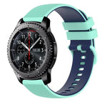 For Samsung Gear S3 Frontier / Teal+Blue