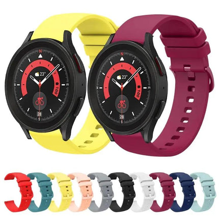 20mm Silicone Watch Band For Samsung Galaxy Watch5 44mm 45mm
