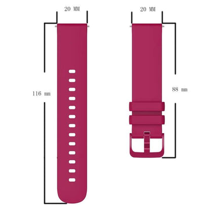 20mm Silicone Watch Band For Samsung Galaxy Watch 46mm
