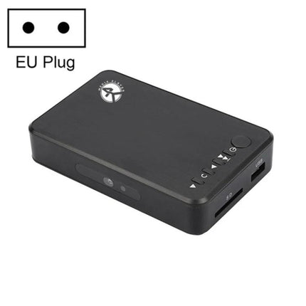 Media Player for Automatic Video Looping in Home and Business Use black compact player with control buttons and card slots