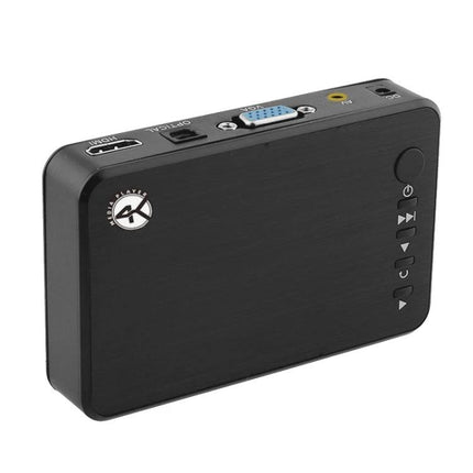 Media Player for Automatic Video Looping in Home and Business Use - compact black HDMI/VGA loop playback device for digital signage and home media