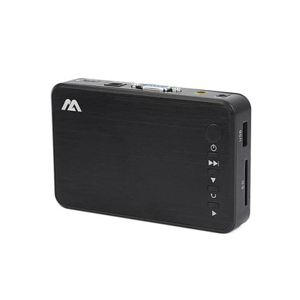 Black compact Media Player for Home Video Playback and Advertising Displays with USB and control buttons for home or commercial screens