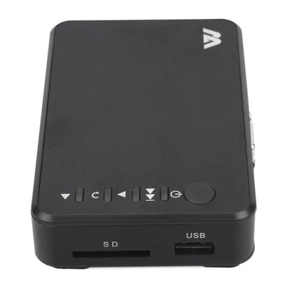 Media Player for Home Video Playback and Advertising Displays compact black media player with SD and USB ports for family videos and advertising