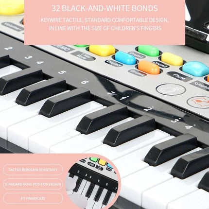 MoFun Keyboard for Children's Everyday Music Learning at Home - 32-key compact electronic piano for kids practicing songs at home