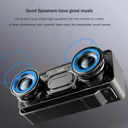 AEC Mirror Alarm Clock With Bluetooth Speaker