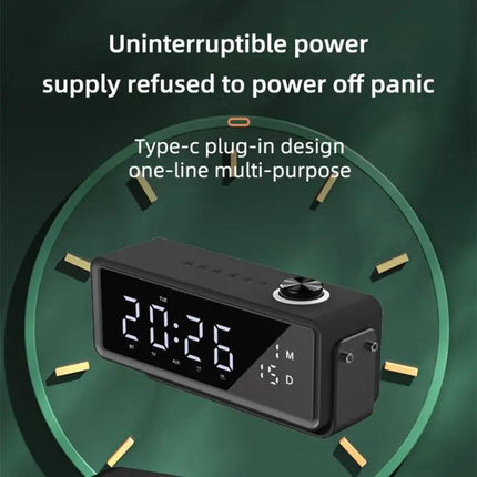 AEC Mirror Alarm Clock With Bluetooth Speaker