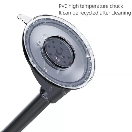 Car Phone Holder Windshield Mount With Bendable Arm suction cup close-up showing PVC high temperature chuck and bendable arm