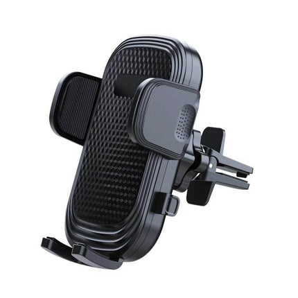 Car Phone Holder Air Vent Mount For Hands Free Driving - black quick-release extendable arms car vent phone mount