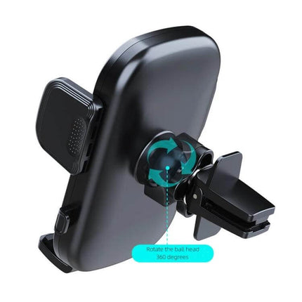 Car Phone Holder Air Vent Mount For Hands Free Driving - black extendable quick-release vent phone holder with 360° rotating ball head