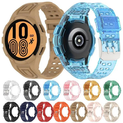 TPU Double-Pin Buckle Strap For Samsung Galaxy Watch4 44mm