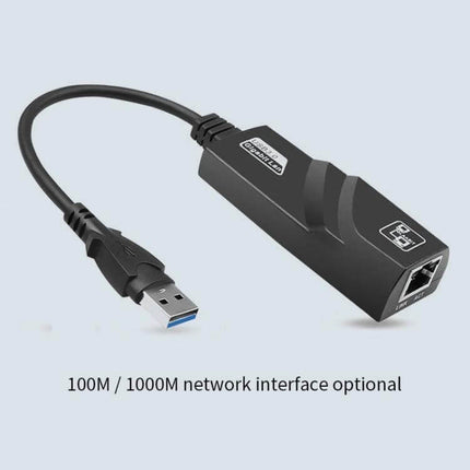 JSM USB 3.0 Ethernet Adapter for Reliable Network Connections - compact USB 3.0 to RJ45 adapter for stable 100/1000Mbps wired internet