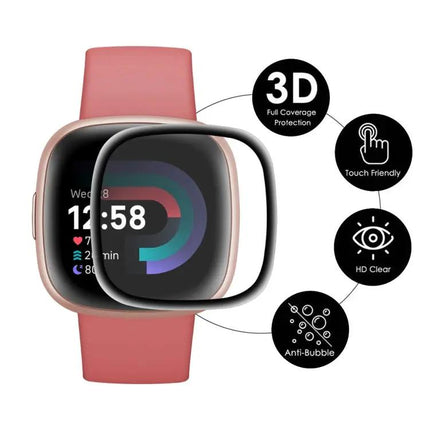 ENKAY 3D Full Coverage Screen Protector for Fitbit Versa 4