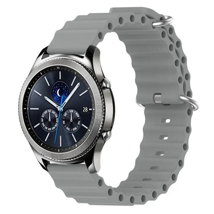22mm Silicone Strap For Samsung Gear S3 Classic Frontier