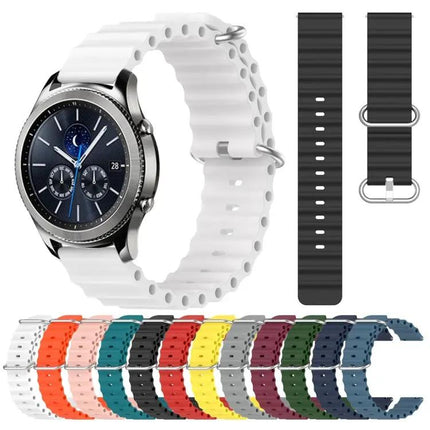 22mm Silicone Strap For Samsung Gear S3 Classic Frontier