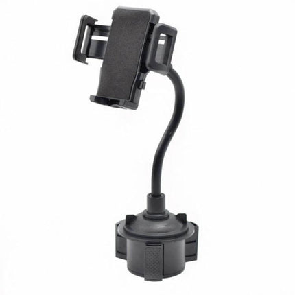 X032 Car Cup Phone Holder Mount No Shake For Easy Access - black adjustable 360° rotatable cup-holder phone mount with expandable base and no adhesive
