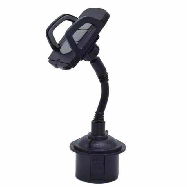 Adjustable Car Cup Holder Mount With 360 Degree Rotation holding smartphone in vehicle cup holder with 360° swivel for hands-free navigation