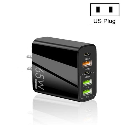 Practical Multi-Port Charger for Everyday Home Device Needs - compact 5-port USB charger with US plug, multiple USB-A and USB-C ports for home charging
