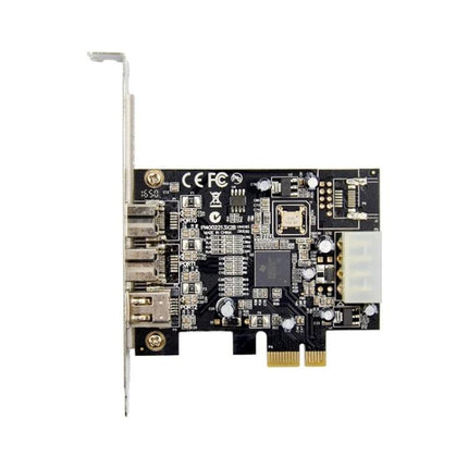 ST23 PCI Express Card for Firewire Device Connections with Three Ports - PCIe card with two FireWire 800 and one 1394a 6-pin port for external drives and camcorders