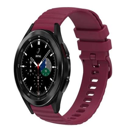 20mm Silicone Wavy Dotted Watch Band for Samsung Galaxy