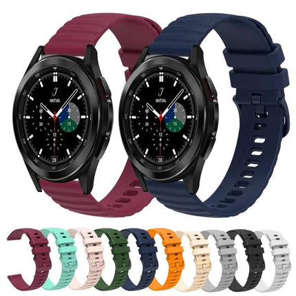 20mm Silicone Wavy Dotted Watch Band for Samsung Galaxy