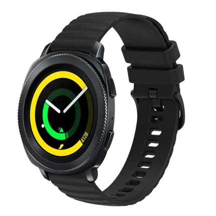 20mm Silicone Wavy Dotted Watch Band for Samsung Galaxy