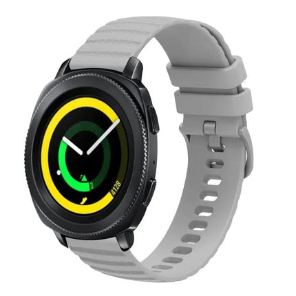 20mm Silicone Wavy Dotted Watch Band for Samsung Galaxy