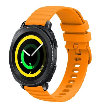 20mm Silicone Wavy Dotted Watch Band for Samsung Galaxy