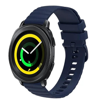 20mm Silicone Wavy Dotted Watch Band for Samsung Galaxy