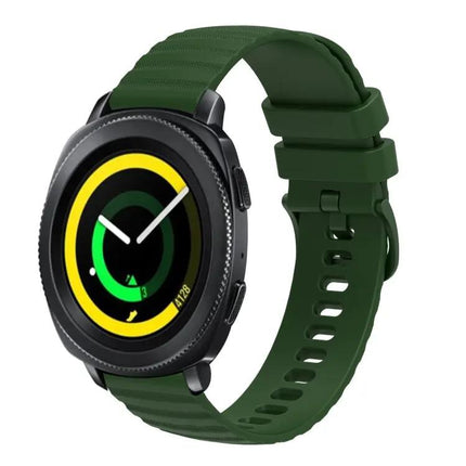20mm Silicone Wavy Dotted Watch Band for Samsung Galaxy