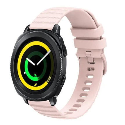 20mm Silicone Wavy Dotted Watch Band for Samsung Galaxy