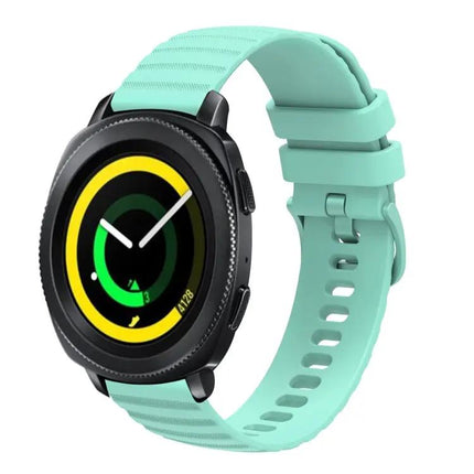 20mm Silicone Wavy Dotted Watch Band for Samsung Galaxy
