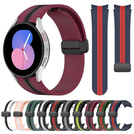 Silicone Magnetic Clasp Band For Galaxy Watch 5 40/44mm