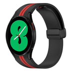For Samsung Galaxy Watch 4 44mm / Black+Red