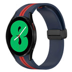 For Samsung Galaxy Watch 4 44mm / Midnight Blue+Red