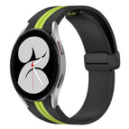 For Samsung Galaxy Watch 4 40mm / Black+Lime Green