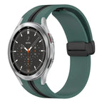 For Samsung Galaxy Watch 4 Classic 46mm / Olive Green+Black