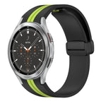 For Samsung Galaxy Watch 4 Classic 46mm / Black+Lime Green