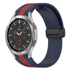 For Samsung Galaxy Watch 4 Classic 46mm / Midnight Blue+Red